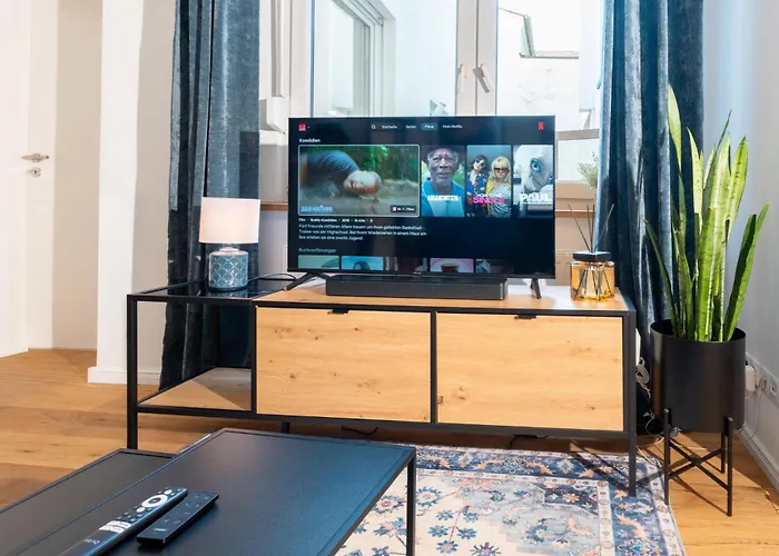 Daire Loreley Am Rhein, Moderne & Vollausgestatte 40qm, Kueche, Netflix, Wm